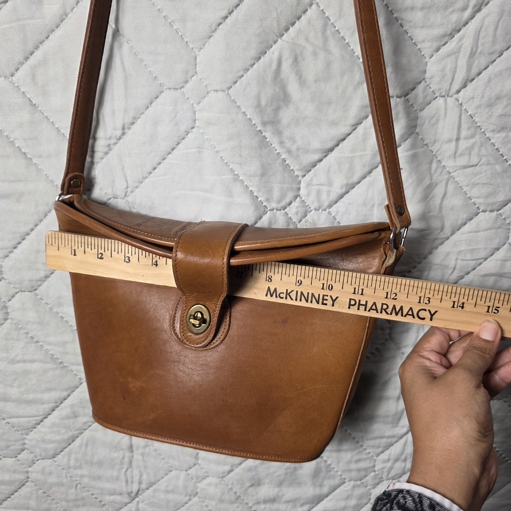 Vintage Coach Nottingham 9948 Binocular Bag Crossbody British Tan Brown USA - Picture 5 of 12